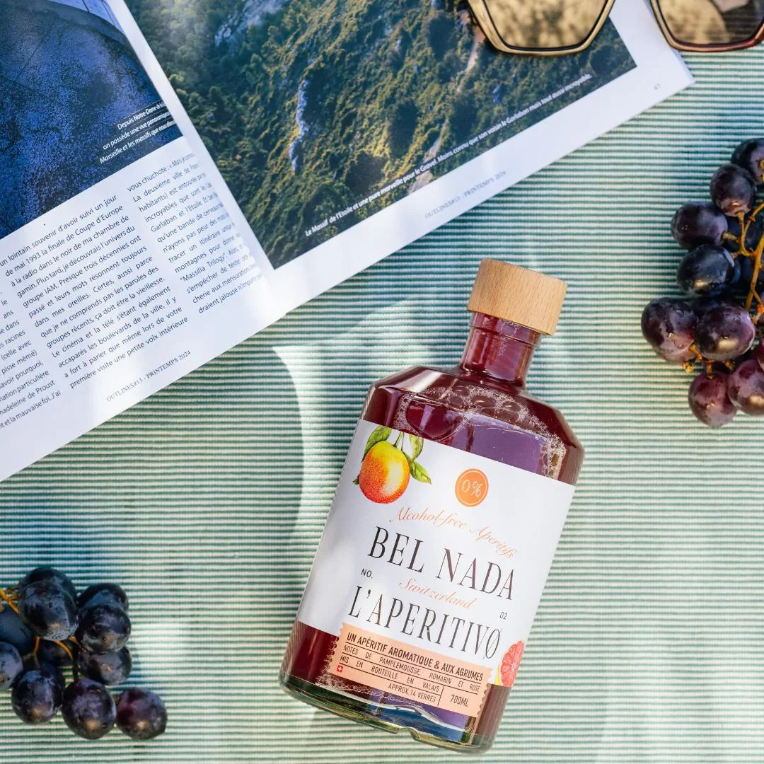 
                  
                    L'APERITIVO | Alcohol-Free Spritz Alternative │ Swiss Botanical Elegance - Bel Nada 
                  
                