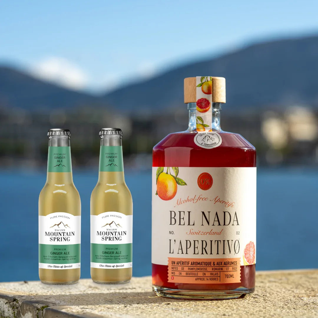 GRAPEFRUIT MULE │ MIX SET Mocktail Bundle – Alcohol-Free Aperitif + Ginger Ale - Bel Nada 